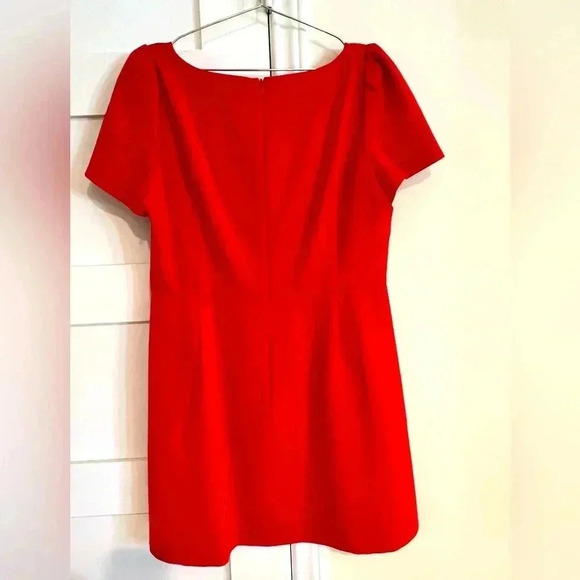 French Connection Red Short Sleeve A Line Mini Dress Size 10 NWOT - Picture 5 of 5